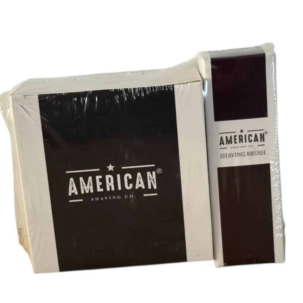 American‎ Shaving Co. Citrowood Shaving Cream + Shaving Brush 8 oz Cruelty Free